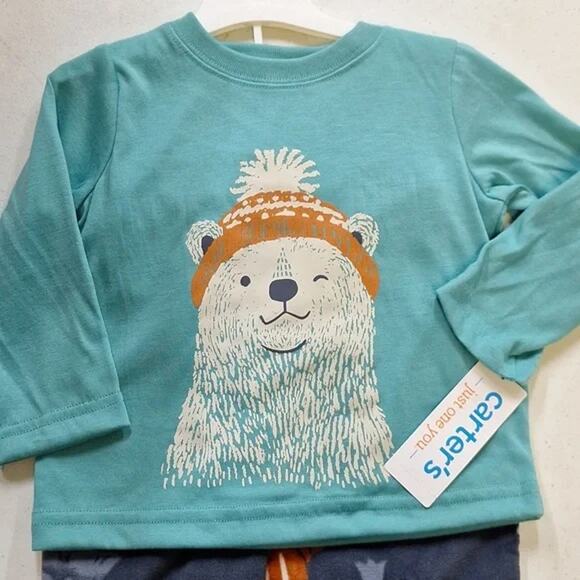 BRAND NEW! Set of Carter's Just One You Baby 2pc Long Sleeve Pajama Set 12 Mth - Picture 2 of 5